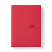 【MUJI 無印良品】月週筆記本/2024年12月開始/紅.A6