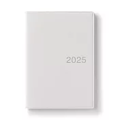 【MUJI 無印良品】月間筆記本/2024年12月開始/白灰.A6