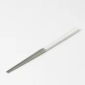 【MUJI 無印良品】不鏽鋼方筷(可機洗)/21cm/白灰