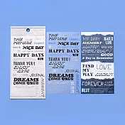 【日本BGM】金箔文字裝飾PET&和紙貼紙2張 ‧ 訊息