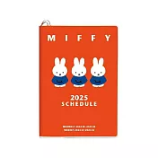 【square】Miffy米飛兔方格週記事手帳B6 ‧ 紅色