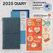 【獨家套組】TRC Traveler’s Notebook 2025週間手帳限定組合- 經典藍