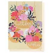 【LOUISE TILER】Birthday Hanging Baskets 生日卡＃DD024