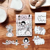 【右手超人】中貼紙／5-5／蝴蝶結