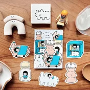 【右手超人】中貼紙／5-6／獨處