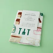 【日本Cyberl】大阪泉州 紗布純棉吸水手巾 ‧ 咖啡午茶(綠)