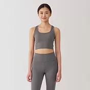 【MUJI 無印良品】女速乾背心式胸罩 S 灰白