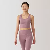 【MUJI 無印良品】女速乾背心式胸罩 S 煙燻粉