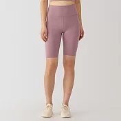 【MUJI 無印良品】女速乾五分緊身褲 S 煙燻粉