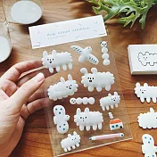 【右手超人】澎澎貼紙／軟軟的狗狗雲