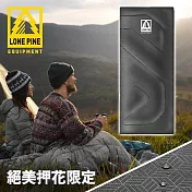 【澳洲LONEPINE】絕美押花限定 可機洗全開式保暖睡袋 防水極地PRO款/睡袋/冬季/保暖/露營(兩色任選)  灰色