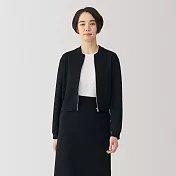 【MUJI 無印良品】女米蘭諾螺紋外套 S 黑色