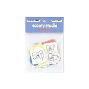 【日本FRONTIER】scooty studio 散裝貼紙包30入 ‧ 麥可狗狗