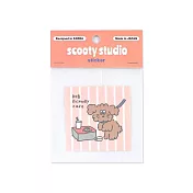 【日本FRONTIER】scooty studio 造型貼紙 小 ‧ 查理狗狗(cafe)