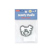 【日本FRONTIER】scooty studio 毛毛刺繡貼紙 ‧ 麥可狗狗