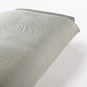 【MUJI 無印良品】再生聚酯速乾被套/SD /單人加大/綠格紋