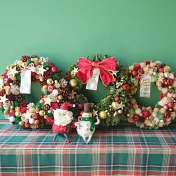 【日本Green House】Xmas聖誕 精美裝飾花圈(L) ‧ 聖誕彩球