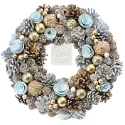 【日本Green House】Xmas聖誕 精美裝飾花圈(L) ‧ 冰泊秘境