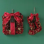 【日本Green House】Xmas聖誕 精美裝飾花圈(M) ‧ 聖誕襪