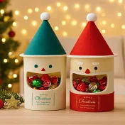 【日本Green House】聖誕Xmas 羊毛氈萬用收納盒(帽子可拆) ‧ 紅