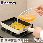 【日本INOMATA】日本製耐熱塑膠量杯300ML 2入組