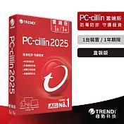 趨勢PC-cillin 2025 雲端版 一年一台標準盒裝