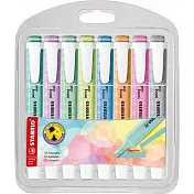 【STABILO】樂酷馬卡龍色螢光筆8色/B款