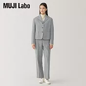 【MUJI 無印良品】MUJI Labo女羊毛混直筒褲 70 灰色