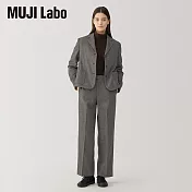 【MUJI 無印良品】MUJI Labo女羊毛混直筒褲 70 棕色