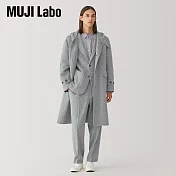 【MUJI 無印良品】MUJI Labo男喀什米爾混大衣 M 淺灰