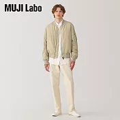 【MUJI 無印良品】MUJI Labo男MA-1 羽絨外套 M 米色