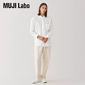 【MUJI 無印良品】MUJI Labo男平織布標準領襯衫 S 白色