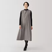 【MUJI 無印良品】女起毛背心裙 S 棕色