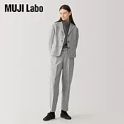 【MUJI 無印良品】MUJI Labo女羊毛混外套 M 灰色
