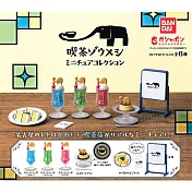 【日本正版授權】全套6款 Zoumeshi 吃茶店 模型吊飾 扭蛋/轉蛋 咖啡店/大象餅乾/三明治 693670