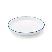 【MUJI 無印良品】日常食器/濃縮咖啡杯用盤 /藍色鑲邊