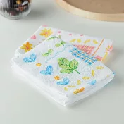 【日本野村毛巾】日本大阪泉州 柔軟吸水純棉毛巾 ‧ 花園秘境(藍)