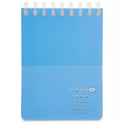 KOKUYO ME 軟線圈筆記本A7(4mm方格)- 泳池藍