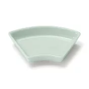 【MUJI 無印良品】波佐見燒小盤/緣起系列/扇/薄水色約9.5×5.5×高1.8cm