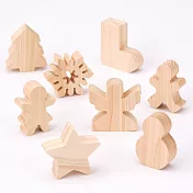 【MUJI 無印良品】【期間限定】端材聖誕節裝飾/大8入組