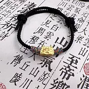 【水星記Outlet】生肖龍年蒸蒸日上招財進寶一籠蒸餃編織手繩 _金餃x黑繩