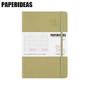 PAPERIDEAS A5子彈筆記本 365DAY自填日計劃 綁帶基礎款 與成功有約的子彈筆記術  抹茶綠