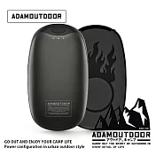 ADAMOUTDOOR ｜USB充電式磁吸雙入組 掌心暖爐 ADHW-DUAL500 曜石黑