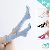 【BODYAIR嚴選】美腿蝴蝶結交叉綁帶瑜珈襪(透氣.舞蹈.運動.健身.慢跑.運動襪) FREE 黑
