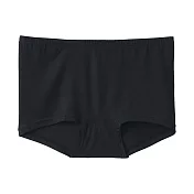 【MUJI 無印良品】女柔滑平口內褲 S 黑色