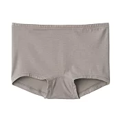 【MUJI 無印良品】女柔滑平口內褲 S 摩卡棕