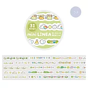 【日本BGM】mini LINEA 閃亮貼紙捲 ‧ 綠色系