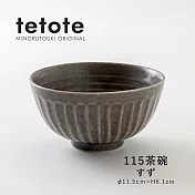 【日本Minoru】Tetote窯燒 陶瓷飯碗11cm ‧ 薄紫