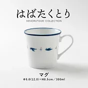 【日本Minoru】美濃吳須花鳥 陶瓷馬克杯300ml