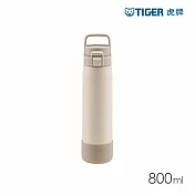 TIGER虎牌 大容量提把手運動型不鏽鋼保溫保冷杯800ml(MED-A080) 象牙白